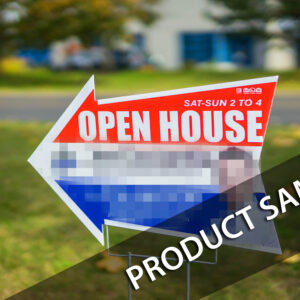 Open House Sign 24"x 16" with Customize Shape Cut